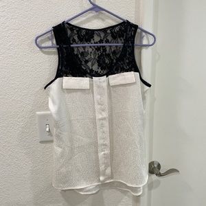Express Black & white tank